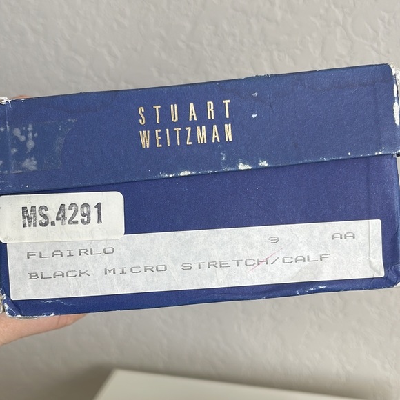 Vintage 90's Stuart Weitzman Chunky Heels With Y2K Flairlo Micro Stretch Size 9 - Picture 10 of 10